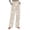 Beige #18, variant on Flanne Pajama Pants for Women Star Moon Print Wide Leg Sleep Lounge Trousers with Pockets