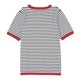 thumbnail image 3 of MKLEKYY Playeras Camiseta De Punto A Rayas De Manga Corta Con Cuello Redondo Informal De Verano Talla XXL, 3 of 3