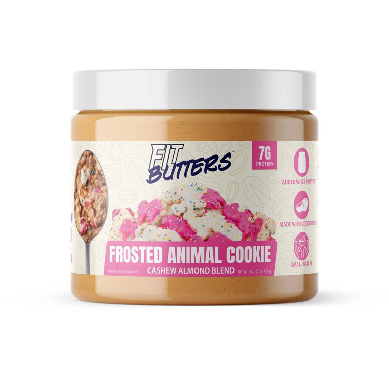 FIt Butters Frosted Animal Cookie Cashew Almond Butter - Walmart.com