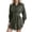 Green, variant on OSOLU Solid Color Women Casual Sleeve Waist Asymmetrical Dress Shirt Blouse Skirt Leisure Sundress Wedding Guest Dresses For Women