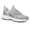 Grey, variant on Chunky Fashion Mesh Sneakers Casual Running Walking Shoes,White/Silver,Womens