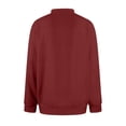 thumbnail image 3 of Yokua Men's Quarter Zip Up Pullover Mock Neck Long Sleeve Sweater Casual Corduroy Polo Sweatshirt, 3 of 8