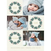 Modern Wreaths Holiday Card