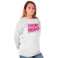 thumbnail image 2 of Breast Cancer Survivor Fighter Awareness Women's Long Sleeve T Shirt Brisco Brands, 2 of 2