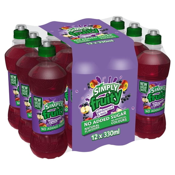 Simply Fruity Blackcurrant & Apple 330ml (Pack of 12)
