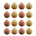 thumbnail image 7 of ZUBKTE 3.15INCH Beige Velvet Ornaments for Christmas Tree, 12PCS Glitter Flocked Christmas Ornaments Decorations Balls Set Decor, 7 of 7