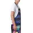 thumbnail image 3 of Lsque Sea Inhabitans and Herb Waterproof Apron Chef Aprons for Men Heavy Duty Chemical Work Apron Extra Long Grilling Aprons with Adjustable Bib Apron, 3 of 9