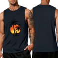 thumbnail image 2 of Yifymode Mens Sleeveless Tank Tops Graphic Workout Gym Shirts Palm Tree Vintage Style T-Shirt, 2 of 5