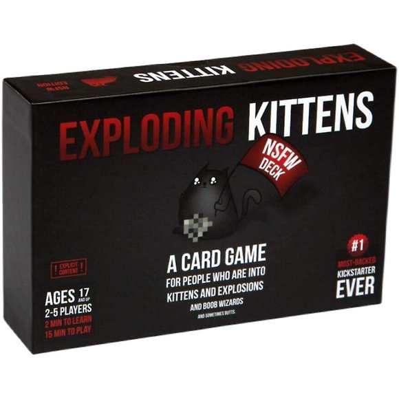 Jeu de Société de Cartes Exploding Kittens Noir