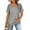 Gray, variant on Gustave Women Summer Square Neck Tops Puff Short Sleeve T Shirts Casual Loose Solid Color Basic Blouse Top "Black, S"