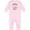 AD-Pink, variant on Baby Flamingo My Grandma Loves Me with Flower Wreath Baby Romper Coveralls
