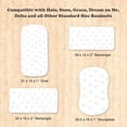 thumbnail image 2 of Bublo Baby 3-Pack Organic Cotton Bassinet Fitted Sheets, 32x16x4 – Fits Halo, Snoo, Graco, Dream On Me, Delta – Soft, Breathable Sheets for Oval, Hourglass & Rectangular Bassinet Pads, 2 of 5