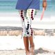 thumbnail image 1 of ICHUANYI Clearance Women's Summer Casual Drawstring Printed Cropped Pants(White, S) ICHUANYI WER2023081009948, 1 of 5