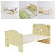 thumbnail image 4 of Muebles mini, adorno 1/6, cama de madera para muñecas, escena de vida Oso Durmiente Zulema muebles de casa de muñecas, 4 of 8