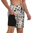 thumbnail image 3 of Daiia Cute Cats Mens Swim Trunks Swim Shorts Quick Dry Swim Shorts with Mesh Lining Pockets-X-Large, 3 of 9