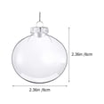 thumbnail image 2 of unbranded 12Ud Bolas Colgantes Transparentes Para Decorar Árbol De Y Eventos Festivos, 2 of 8