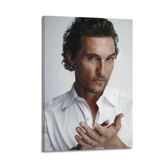 Matthew McConaughey Handsome Poster Posters Aesthetic Canvas Posters Room Bedroom Decorative Decor Wall Art Office Home Decor