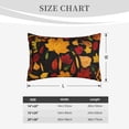 thumbnail image 4 of Goofa Autumn Maple Leaves A Print Plush Throw Pillow Case, Soft Velvet with Hidden Zipper, Decorative Cushion Cover for Sofa, Bed, Car, and Home Décor-14"x20", 4 of 6