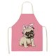 thumbnail image 1 of Delantal de cocina sin mangas de lino y algodón estampado DOG PUG Wmkox8yii FHAKJF1319, 1 of 1