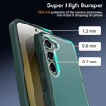 thumbnail image 2 of Shockproof Matte Case for Samsung Galaxy S23 [Anti Fingerprint] [10FT Military Drop Protection] Hard Translucent Back Four Corner Airbags Drop Protection Phone Cover, 6.1 inch, Green, 2 of 7