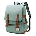 thumbnail image 1 of Mancio Mochila delgada para portátil con puerto de carga USB, bolsa de negocios clásica resistente a desgarros para viajes, universidad, escuela, mochila casual para hombre, mujer, 1 of 5