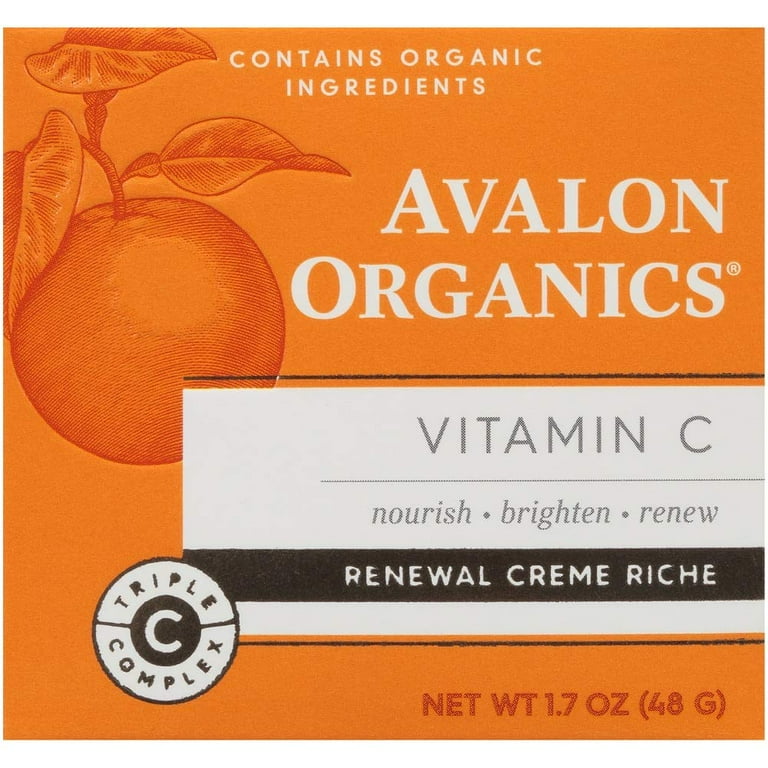 Avalon Organics Intense Defense Renewal Cream with buy Vitamin C 2 oz 57g