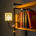 thumbnail image 3 of Kiven Cordless Bookshelf Lamp, Rechargeable Bookcase Lighting with Iron Lampshade, Farmhouse Decorative Bookend, Cordless Table Lamp for Bedside Bookshelf Cabinet Home Decor DZ0484, 3 of 7