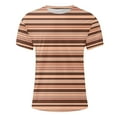 thumbnail image 5 of PNTUTB Fashion Mens Stripes Crew Neck Short Sleeve Soft Lightweight Everyday Casual Comfort T Shirts, 5 of 6