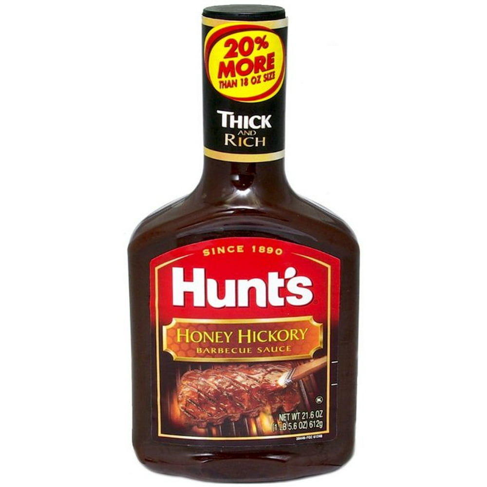 Hunt's Honey Hickory Bbq Sauce 21.6oz