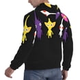 thumbnail image 4 of Lsque Pikmin Pattern Casual Men's Hoodie,Hooded Sweatshirt with Kangaroo Pocket,Pullover Hoodie-Large, 4 of 8