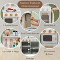 thumbnail image 6 of Teamson Kids Little Chef Memphis Play Kitchen with 16 Accessories, Gray/Gold, 6 of 13