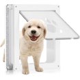 thumbnail image 1 of 2 puertas para perros y gatos medianos, gruesas mejoradas, para mascotas de hasta 44 libras, puerta para perros y gatos con cubierta de seguridad y solapa magnética para interior, 1 of 5