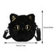 thumbnail image 5 of Bolsa Bandolera De Gato Negro Bolso bandolera con diseño de gato negro para mujer, con correa ajustable, bonito bolso elegante para chica, 5 of 8