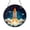 Acrylic 3.5 Inch, variant on Rocket Launch Stained Glass Suncatcher Window Decor Featuring Space Rocket Taking Off Decorative Glass Art for Home Interior Window Display with Space Exploration Theme