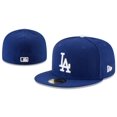 thumbnail image 1 of Brand new classic MLB Los Angeles Dodgers men's baseball cap solid color 59FIFTY New Era fitted cap, 1 of 6
