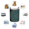 thumbnail image 6 of Balery Mandala Round Laundry Basket with Handles Waterproof Freestanding Laundry Hamper for Clothes Toys in the Dorm and Family-Small, 6 of 8