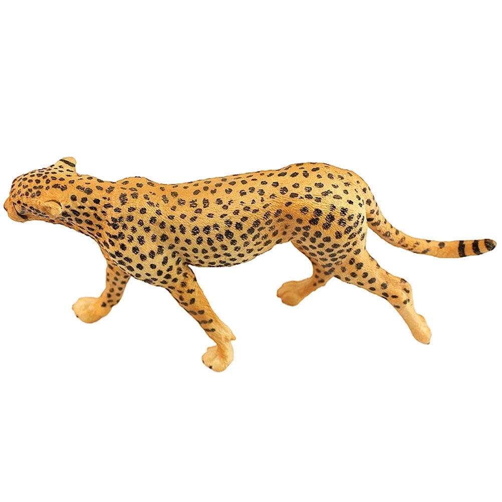 Cheetah Figurine Wild Animals Ornament Desktop Wild Cheetah Statue