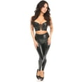 thumbnail image 3 of Bustier Court en Faux Cuir Noir pour Femmes, 3 of 5