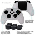 thumbnail image 2 of Silicone Cover Skin Case for Xbox Series X/S Controller x 1(White) with Thumb Grip Caps x 4, 2 of 8