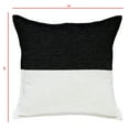 thumbnail image 5 of Mainstays 18" x 18" Two-Toned Rich Black Polyester Cotton Square Decorative Throw Pillow, 5 of 7