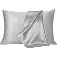 thumbnail image 2 of Wonderful 22 Momme Mulberry Silk Pillowcase, 100% Pure Silk Pillowcase, 2 of 6