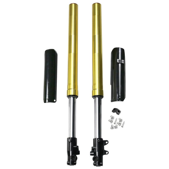 45/48mm 735mm Front Fork Suspension Shocks Tube For Dirt Pit Trail Bike Motocross Upside Down Shocker 110cc 125cc 140cc 150cc 160cc 200cc Apollo Taotao SSR (Gold)