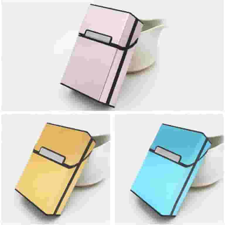 hard case cigarette holder STONCEL 3 Pcs Metal Cigarette Box Case Holder (20 Capacities), Cigarette Cigar Protective Cover Box, Brushed Aluminum Cigarette Case, Hard Box with Solid Magnetic Flip Top Closure (3 Colors, for Men) hard case cigarette holder STONCEL 3 Pcs Metal Cigarette Box Case Holder (20 Capacities), Cigarette Cigar Protective Cover Box, Brushed Aluminum Cigarette Case, Hard Box with Solid Magnetic Flip Top Closure (3 Colors, for Men)