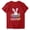 Red, variant on Staron Women's Casual Loose Fit Easter Print Round Neck Short Sleeve T-Shirt Basic Fashion Graphic Tee, Black M