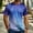Blue, variant on Dry Fit Tee Shirts Mens Gradient Workout Short Sleeve Graphic Tees Classic Fit Mesh Pullover Crew Neck Summer Mens Shirts
