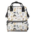 thumbnail image 1 of Disketp I Love Dogs Mochila de Pañales de Gran Capacidad con Múltiples Bolsillos, Mochila de Viaje Multifuncional para Bebé, Unisex, Moderna y Resistente, 1 of 6