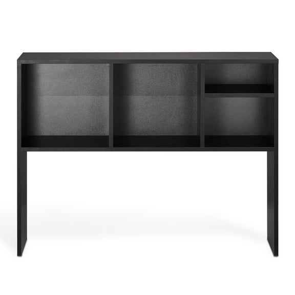 KFFKFF Tabletop Bookcase, Single-Level Desk Storage Solution, Dimensions 37" x 9.4" x 28.7", Office Wooden Display Rack, Tabletop Bookcase Hutch Equipped with Non-Slip Foot Pads, Suitable for Office