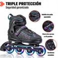 thumbnail image 2 of Patines Linea 4 Ruedas Luz Led Profesionales Niños Adultos, 2 of 10