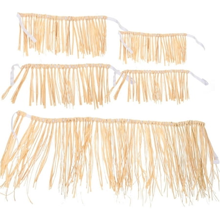 

1 Set Hawaiian Hula Hawaii Party Dress Hawaiian Grass Skirts Hula Costume Grass Hula Skirt Straw Hula Skirt Luau Grass Skirt Decor Hula Dress Women s Raffia Cosplay Accessories AAD-1006