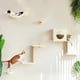 thumbnail image 1 of Estantes de Pared para Gatos FUKUMARU Set de 5 Piezas de Madera con Hamaca Beige, 1 of 8